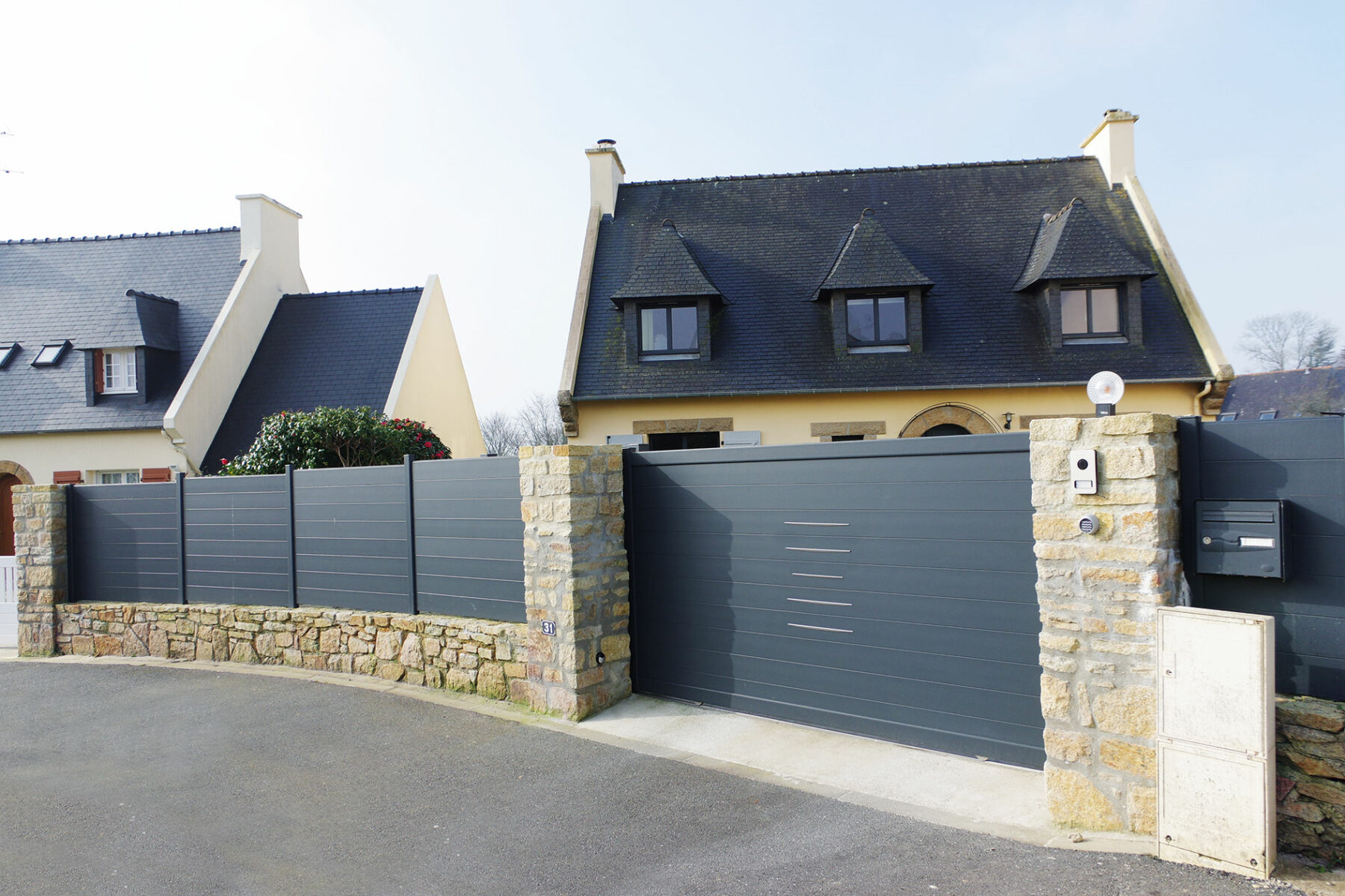 Logiprotec Fenetres Carhaix Plouguer Portail Aluminium Coulissant Alinea Kostum